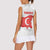 Turkey Flag Map Red and White Women Sleeveless Polo Shirt with National Symbol