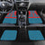 Blue Turkish Traditional Pattern and Red Car Mats with National Flag Emblem