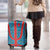 Blue Turkish Traditional Pattern and Red Luggage Cover with National Flag Emblem