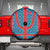 Blue Turkish Traditional Pattern and Red Spare Tire Cover with National Flag Emblem