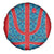 Blue Turkish Traditional Pattern and Red Spare Tire Cover with National Flag Emblem