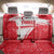 Turkey National Flag and Pattern Design Back Car Seat Cover with Red Brush Stroke Effect