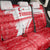 Turkey National Flag and Pattern Design Back Car Seat Cover with Red Brush Stroke Effect