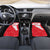 Turkey National Flag and Pattern Design Car Mats with Red Brush Stroke Effect