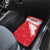 Turkey National Flag and Pattern Design Car Mats with Red Brush Stroke Effect