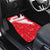 Turkey National Flag and Pattern Design Car Mats with Red Brush Stroke Effect