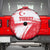 Turkey National Flag and Pattern Design Spare Tire Cover with Red Brush Stroke Effect