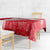 Turkey National Flag and Pattern Design Tablecloth with Red Brush Stroke Effect