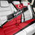 Turkey Flag and Modern Graphic Design Back Car Seat Cover with Bold Red and Black Elements