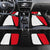 Turkey Flag and Modern Graphic Design Car Mats with Bold Red and Black Elements