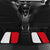 Turkey Flag and Modern Graphic Design Car Mats with Bold Red and Black Elements
