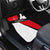 Turkey Flag and Modern Graphic Design Car Mats with Bold Red and Black Elements