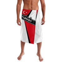 Turkey Flag and Modern Graphic Design Lavalava with Bold Red and Black Elements