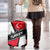 Turkey Flag and Modern Graphic Design Luggage Cover with Bold Red and Black Elements