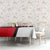 Turkey Flag and Modern Graphic Design Tablecloth with Bold Red and Black Elements
