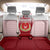 Turkey National Emblem and Cartoon Turkey Bird Back Car Seat Cover with Red and White Gradient Design