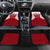 Turkey National Emblem and Cartoon Turkey Bird Car Mats with Red and White Gradient Design