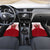 Turkey National Emblem and Cartoon Turkey Bird Car Mats with Red and White Gradient Design