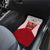 Turkey National Emblem and Cartoon Turkey Bird Car Mats with Red and White Gradient Design