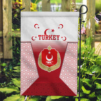 Turkey National Emblem and Cartoon Turkey Bird Garden Flag with Red and White Gradient Design
