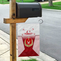 Turkey National Emblem and Cartoon Turkey Bird Garden Flag with Red and White Gradient Design