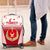 Turkey National Emblem and Cartoon Turkey Bird Luggage Cover with Red and White Gradient Design