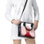 Turkey National Emblem and Cartoon Turkey Bird Shoulder Handbag with Red and White Gradient Design