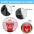 Turkey National Emblem and Cartoon Turkey Bird Spare Tire Cover with Red and White Gradient Design