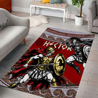 Hector Prince Of Troy Area Rug Ancient Greek Mythology Trojan Warrior