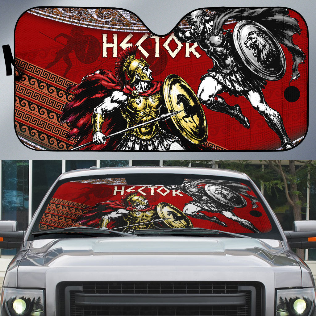 Hector Prince Of Troy Auto Sun Shade Ancient Greek Mythology Trojan Warrior