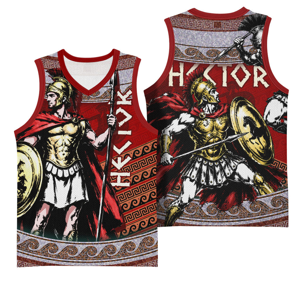 Hector Prince Of Troy Basketball Jersey Ancient Greek Mythology Trojan Warrior