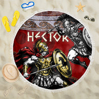 Hector Prince Of Troy Beach Blanket Ancient Greek Mythology Trojan Warrior