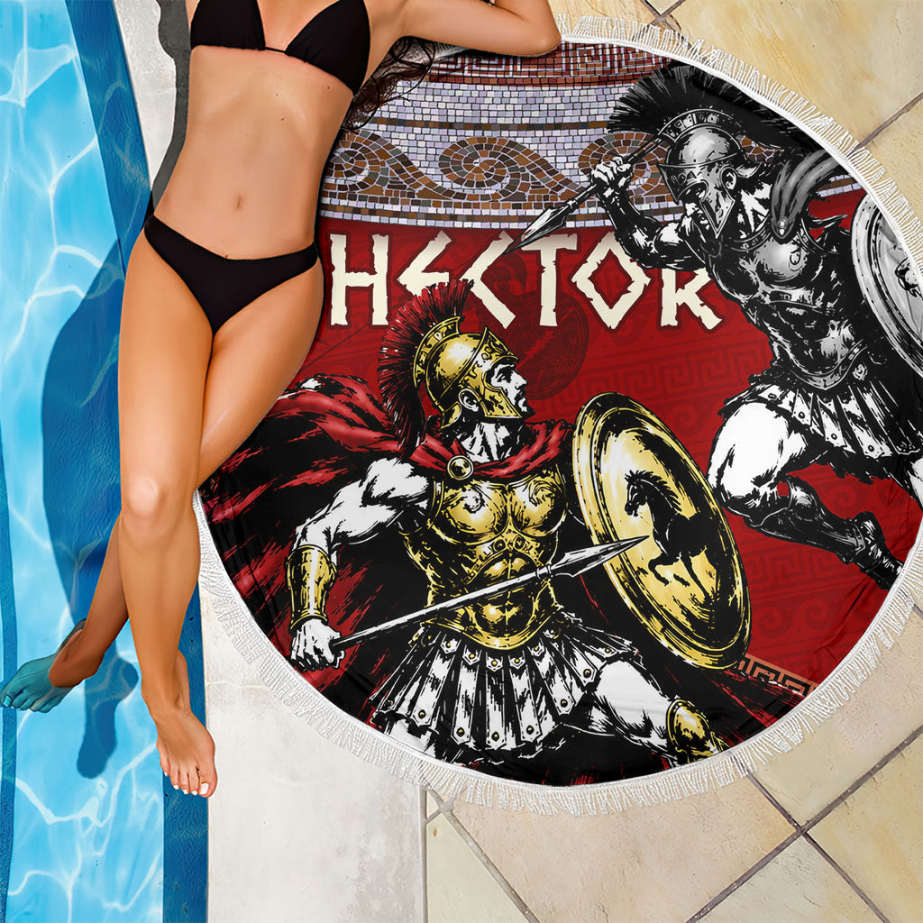 Hector Prince Of Troy Beach Blanket Ancient Greek Mythology Trojan Warrior