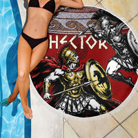 Hector Prince Of Troy Beach Blanket Ancient Greek Mythology Trojan Warrior