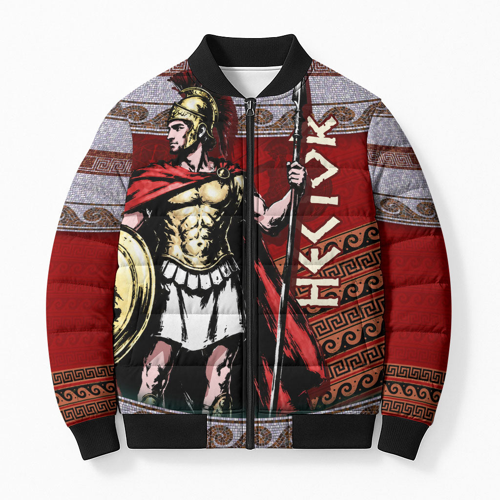 Hector Prince Of Troy Bomber Puffer Jacket Ancient Greek Mythology Trojan Warrior