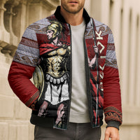 Hector Prince Of Troy Bomber Puffer Jacket Ancient Greek Mythology Trojan Warrior