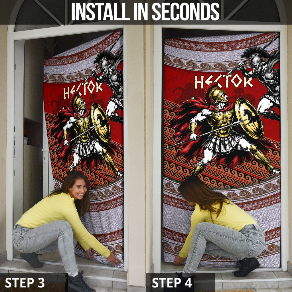 Hector Prince Of Troy Door Cover Ancient Greek Mythology Trojan Warrior
