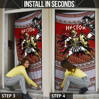 Hector Prince Of Troy Door Cover Ancient Greek Mythology Trojan Warrior