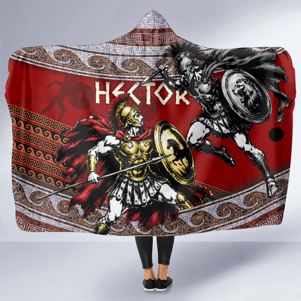 Hector Prince Of Troy Hooded Blanket Ancient Greek Mythology Trojan Warrior