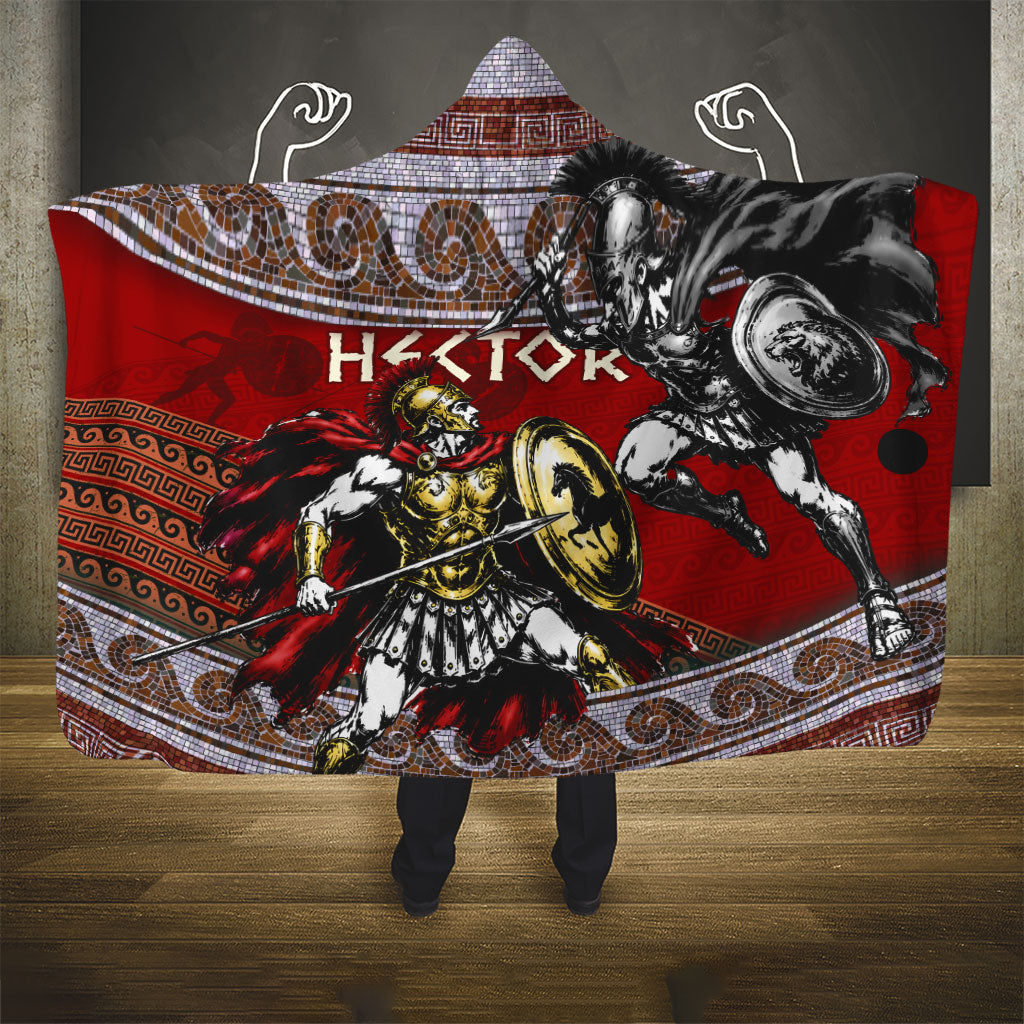 Hector Prince Of Troy Hooded Blanket Ancient Greek Mythology Trojan Warrior