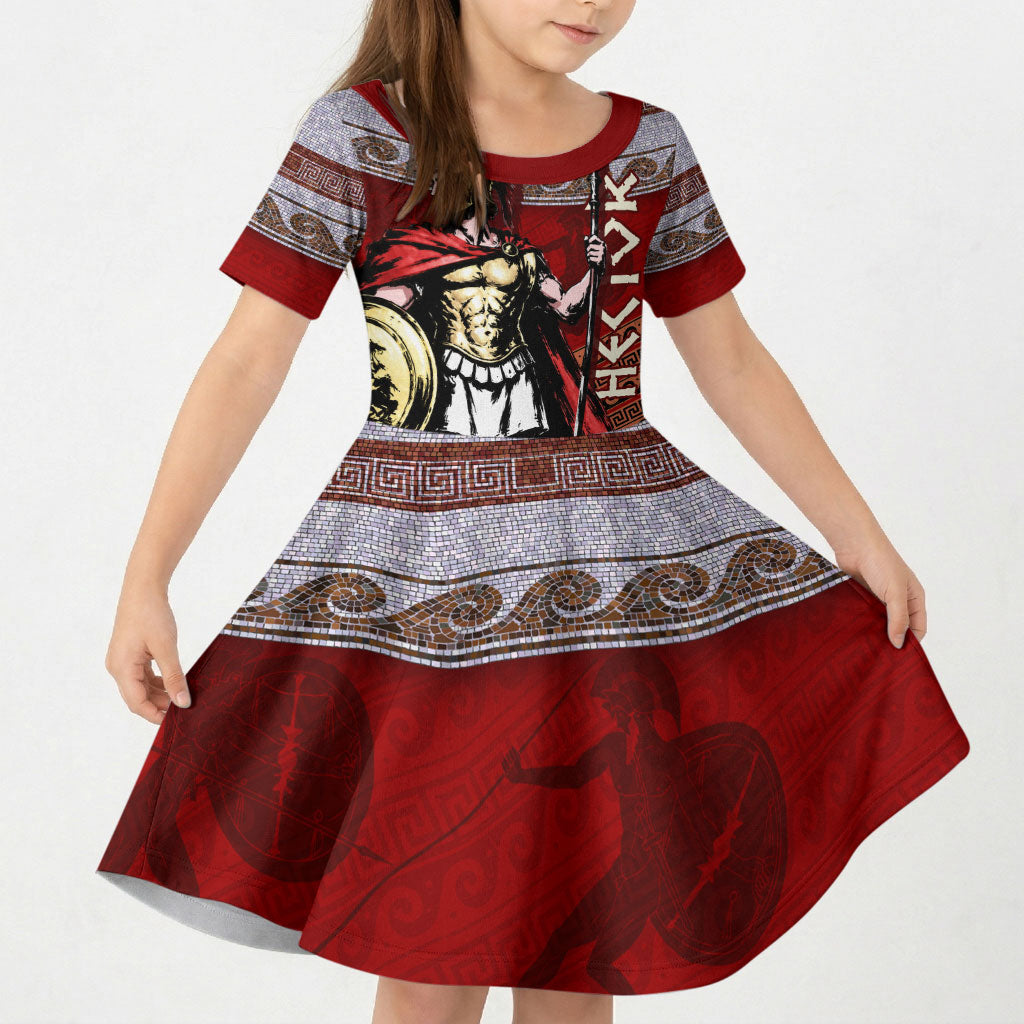 Hector Prince Of Troy Kid Short Sleeve Dress Ancient Greek Mythology Trojan Warrior