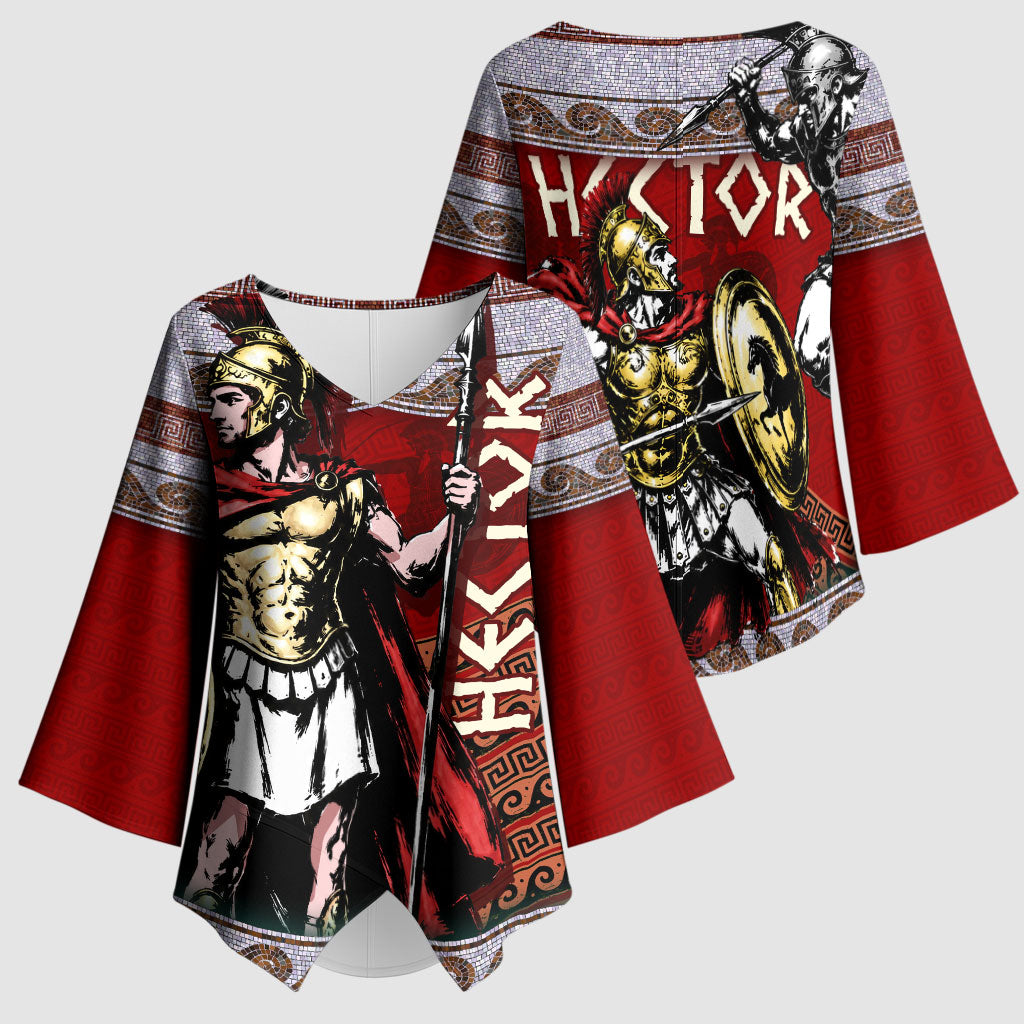 Hector Prince Of Troy Kimono Sleeve Blouse Ancient Greek Mythology Trojan Warrior