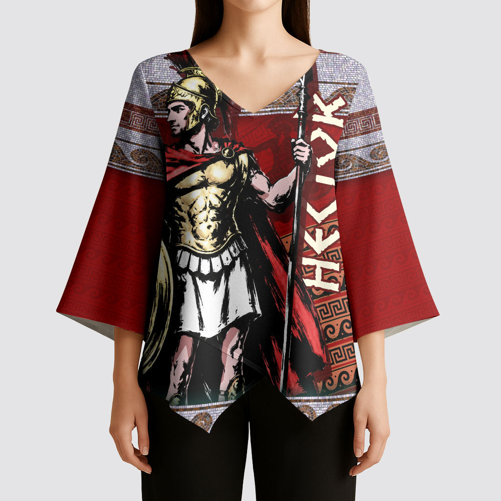 Hector Prince Of Troy Kimono Sleeve Blouse Ancient Greek Mythology Trojan Warrior