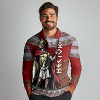 Hector Prince Of Troy Long Sleeve Polo Shirt Ancient Greek Mythology Trojan Warrior