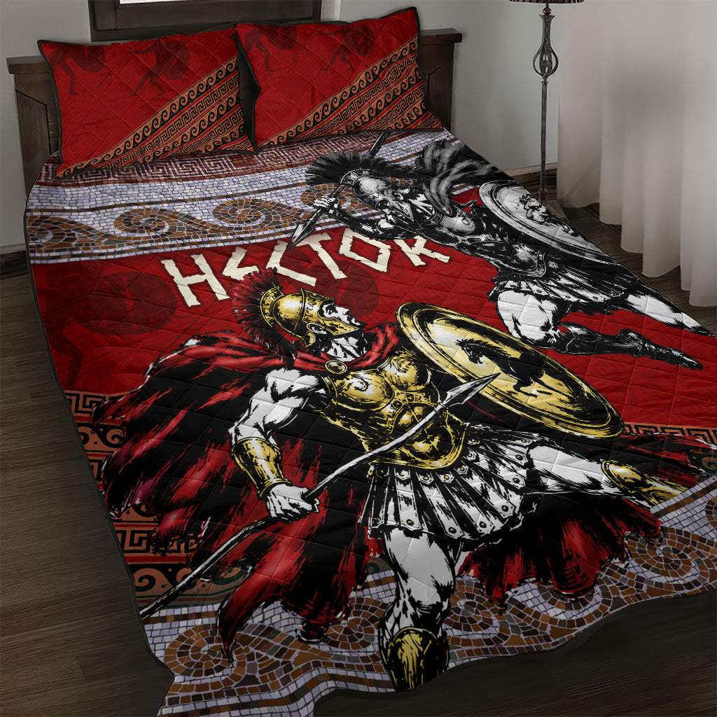 Hector Prince Of Troy Quilt Bed Set Ancient Greek Mythology Trojan Warrior