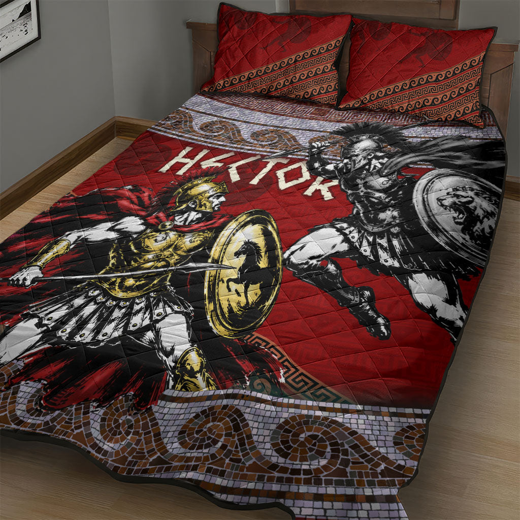 Hector Prince Of Troy Quilt Bed Set Ancient Greek Mythology Trojan Warrior