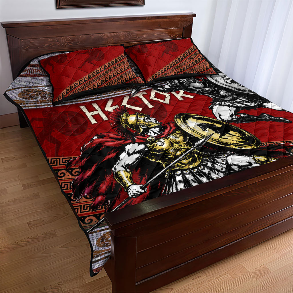 Hector Prince Of Troy Quilt Bed Set Ancient Greek Mythology Trojan Warrior