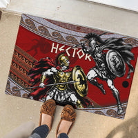 Hector Prince Of Troy Rubber Doormat Ancient Greek Mythology Trojan Warrior