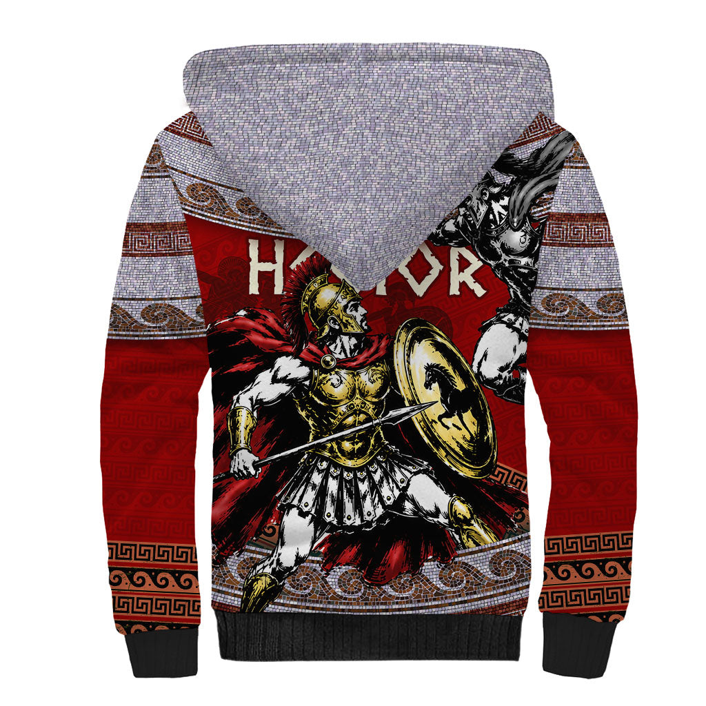 Hector Prince Of Troy Sherpa Hoodie Ancient Greek Mythology Trojan Warrior