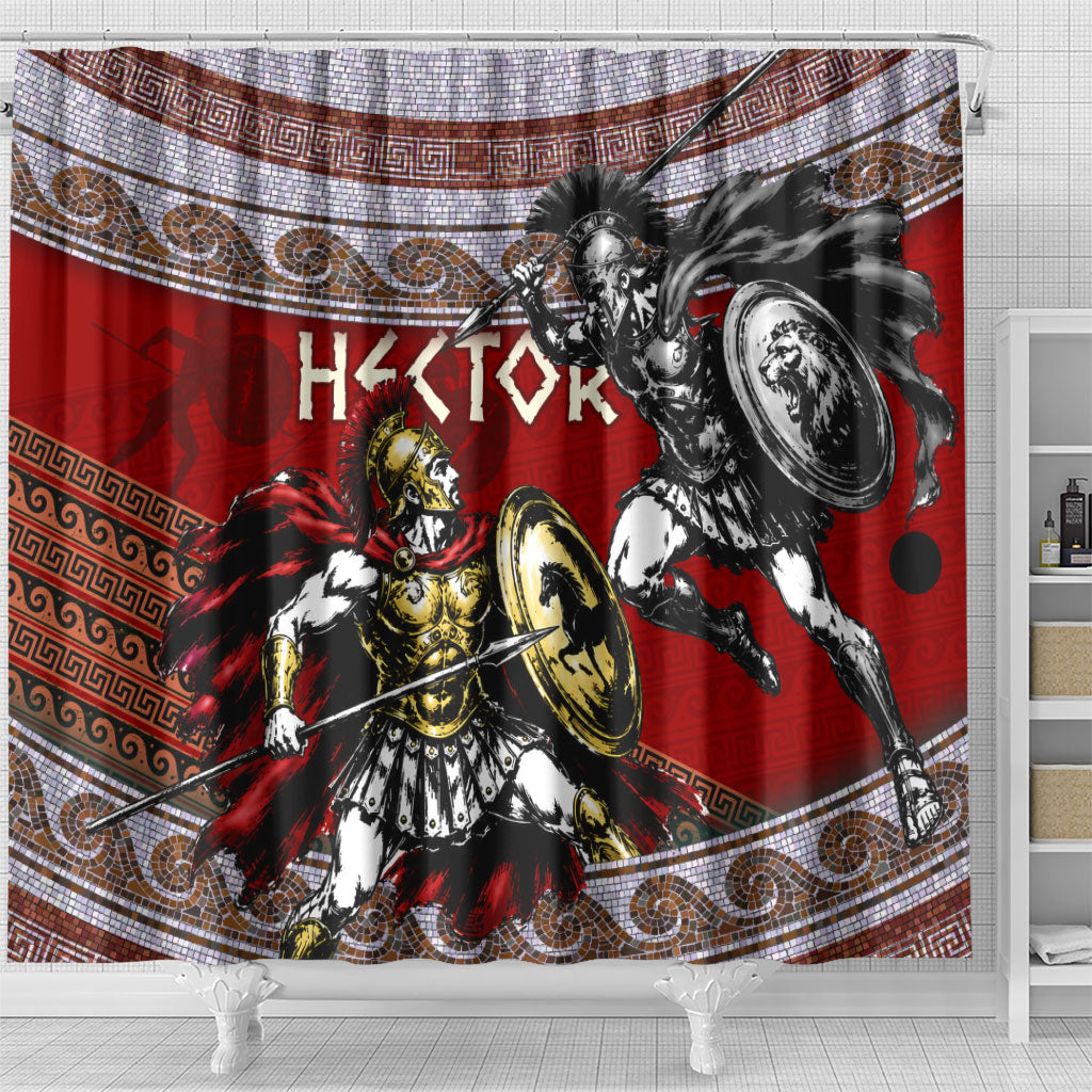 Hector Prince Of Troy Shower Curtain Ancient Greek Mythology Trojan Warrior